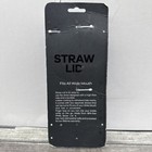 New Black Wide Mouth Sports Water Bottle Set 2 Lids   2 Straws Fits Hydro Flask