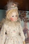 Lovely Desirable 1860 Antique Blampoix Fashion Doll Marked B5s Cobalt Blue Eyes