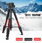 Zomei Q111 Red Tripod Portable Professional Travel Aluminium ball Head For Dlsr