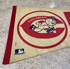 Vintage 1970   s Cincinnati Reds 1975 1976 World Champions 30   x12    Pennant