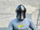 Medieval Barbute Helmet Role Play Knight Wearable Steel Helmet