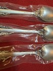Wallace Grande Baroque Sterling Teaspoons  Three  3  Spoons Unopened