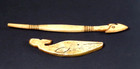 Nice 19th Century Sailor Made Whale And Harpoon Charms