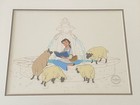 Original Walt Disney Beauty Belle   Beast Le 5000 Serigraph Seri Cel Cell Scarce