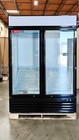 48  2 Glass Door Commercial Merchandiser Display Refrigerator     Dents