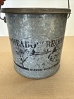 Vintage 1950s Meadow Brook Galvanized Minnow Bate Bucket   Complete   Original