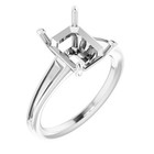 Women Engagement Semi Mount Ring Setting Octagoln 10x8 Mm 925 Silver