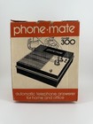 Vintage 1970s Phone-mate Model 300 Telephone Answering Machine W Box   Case Rare