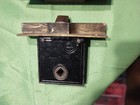 Vtg Corbin Offset Solid Brass Door Knobs And Escutcheons Set W Mortise Lockset