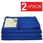 2-pack Jewelry Cleaning Polishing Cloth Instant Shine Protects Gold Silver Brass
