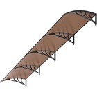 Window Door Awning Canopy Uv Rain Cover 40  X 160  Polycarbonate Patio Sun Shade