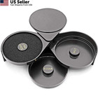 1 Pack 3 Tier Bar Glass Rimmer For Margarita Salt Rimmer-plastic 1  Black