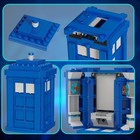 New Doctor Who Tardis Model Police Box Phone Booth Kit Set Compatible With L go