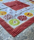 Darling Table Cloth All Cotton Made In Uk Fresh 60   s Prints - Never Used