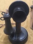 Antique Kellogg Candlestick Telephone Oak Ringer Bell Box Early 1900s F118