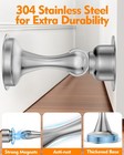 Stainless Steel Magnetic Stop  2 Pack Door Catch  No Drilling  Strong Mount