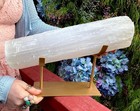 Selenite Crystal On Display Stand   Large 9 Lb  9 Oz    13  Long   Beautiful Wh