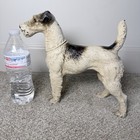 All Original  Antique Hubley Fox Terrier Cast Iron Dog Statue Sculpture Doorstop