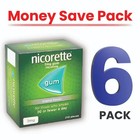 6 Pack Nicorette Original Chewing Gum 2 Mg  210 Pieces