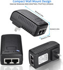 48v 24w 0 5a Poe Power Adapter Supply Injector Ethernet With Us Wall Plug  Ieee