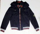 Gucci Custom Design Logo Lined Zip Bomber Jacket Vintage Black M l  