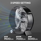 Industrial Drum Fan  24 Inch 9500 Cfm High Velocity Heavy Duty Floor Shop Fan