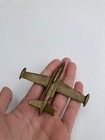 Vintage Antique Small Brass Artwork Aviation Airplane Collectibles Rare 70 Gram