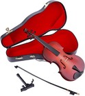 Wooden Miniature Violin With Stand  Bow And Case Mini Musical Instrument Viol   