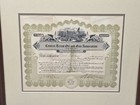 Central Texas Oil   Gas Association Stock Certificate 1918 Antique Vtg Sign 