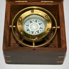 Antique Vintage Brass Compass 4  Nautical Maritime Gimbal Compass Decor Gift