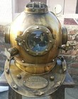 Scuba Diving Diver Helmet In Antique Finish 18    Us Navy Mark V Deep Marine