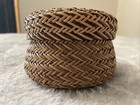 Vintage  Antique Tarahumara Woven Basket With Cover