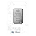 Pamp Suisse 1 Oz Palladium Bar  9995 Fine Palladium - Sealed In Assay Card