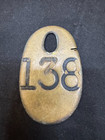 Solid Brass Dairy Cow Number Tag Double Sided   138