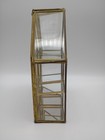 Vtg Mcm Mirror Brass House Curio Display Case Wall Or Tabletop Knick Knack