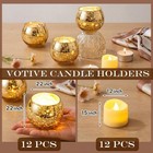 Rtteri 12 Set Votive Candle Holders Wedding Centerpiece Table Decorations Spe   