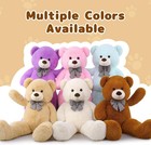 4ft Giant Teddy Bear Plush 47  Big Cuddly Stuffed Animal Gift Tan Soft Toy