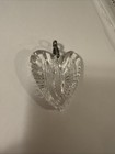 Vtg Waterford Crystal Heart Pendant Necklace  Facetted  Double Sided-no Chain