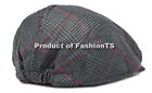 Classic Vintage Plaid Mens Gatsby Cap Newsboy Ivy Hat Summer Winter Golf Cabbie
