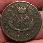 1854 Canadian Provinces Bank Of Upper Canada One Half Penny Token - Vf