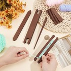 2 Sets Wood Knitting Loom Tool Kits 5 Pieces Knitting Weaving Loom Tools Shut   