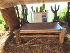 Vintage Rustic Primitve Country Log Coffee Table 33  Wide  57  Long  17 5  High 