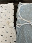 Organic Baby Swaddle Sleep Sack Set For Newborns 0-3 Months Space And Moon Theme