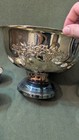 Vintage 1970s Oneida Silver Plated Punch Bowl Set W  8 Cups And Ladle