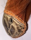 Porcupine Hair Pow Wow Roach Costume Accessory Leather Base 15    Orange