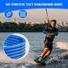 Dyneema 75ft Wakeboard Rope   Handle  No Stretch  Floating T-handle Ropes