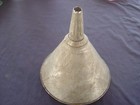 Lot Of 2 Old Vintage Rare Aluminum Funnels 7    9  Tall