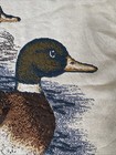 Vintage Rug Barn Mallard Duck Cotton Woven Tapestry Throw Blanket 46x67 Nwt Usa