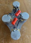 50 s Style Gibson Les Paul Wiring 500k Cts Long Shaft Pots  047 Orange Drop Cap