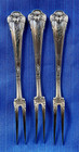 Gorham Cluny Sterling Silver 2-tine Strawberry Fork Set Of 3 - Antique By Gorham